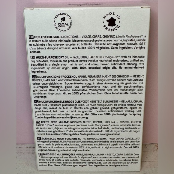 Nuxe Paris Huile Prodigieuse Dry Oil for Face, Body, Hair NIB 100ml/3.3 fl oz - Picture 2 of 3